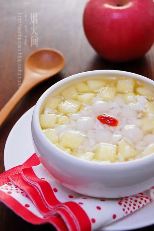 蘋果酒釀小圓子甜湯