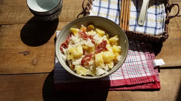 香腸豬油飯