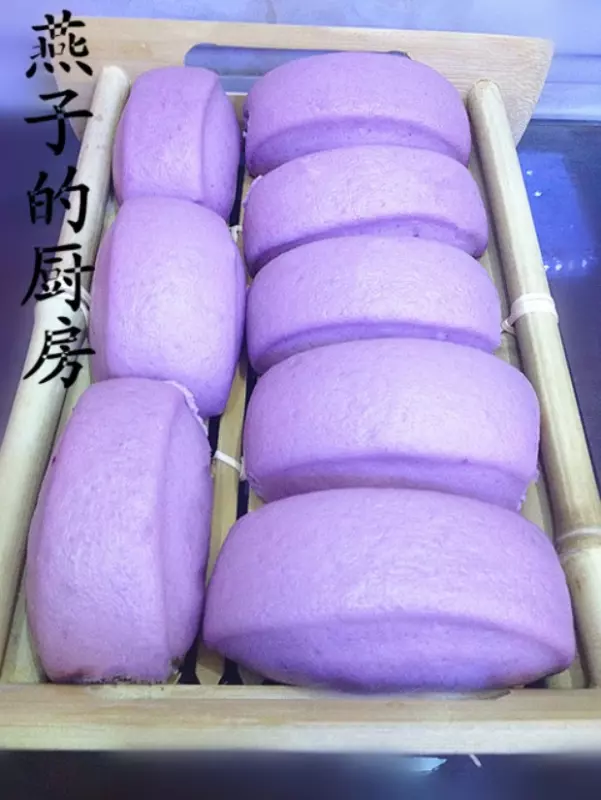 紫薯饅頭--只需一次發酵