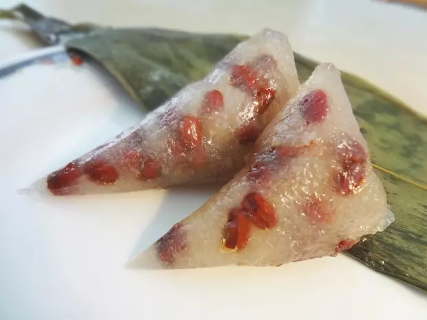 水晶紅豆粽