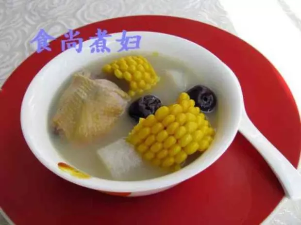 玉米山藥燉雞湯