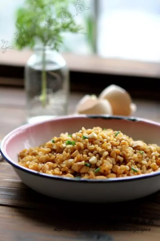 杏鮑菇醬油炒飯