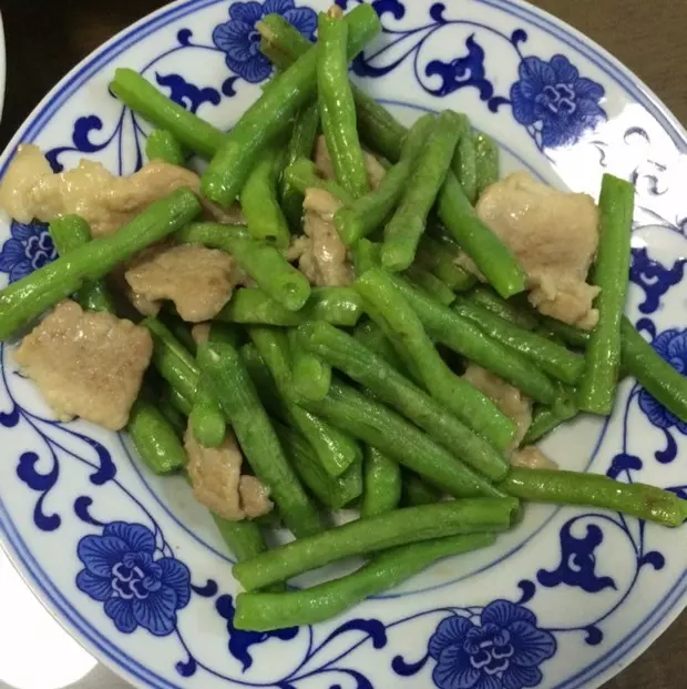 刀豆炒肉片