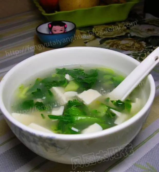 青菜豆腐湯