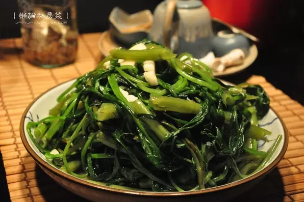 福州虾油拌空心菜