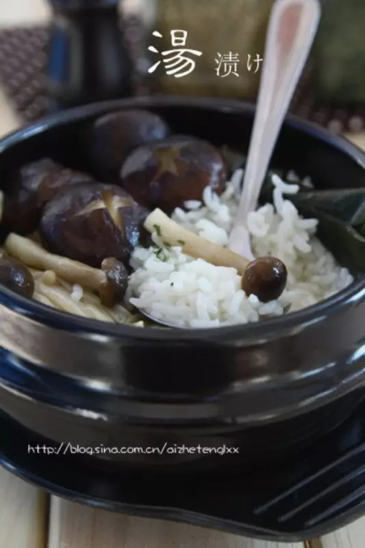 大骨菌菇湯泡飯