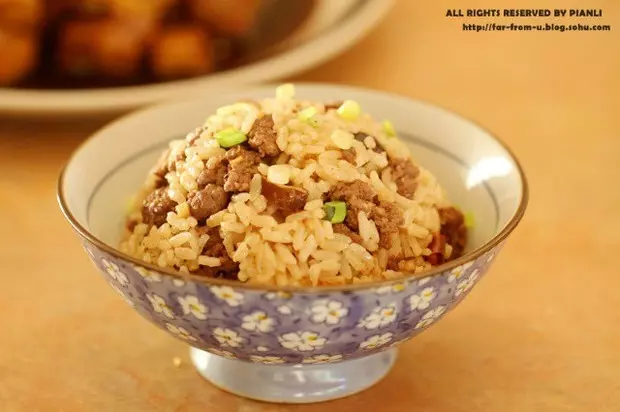 花菇牛肉燜飯