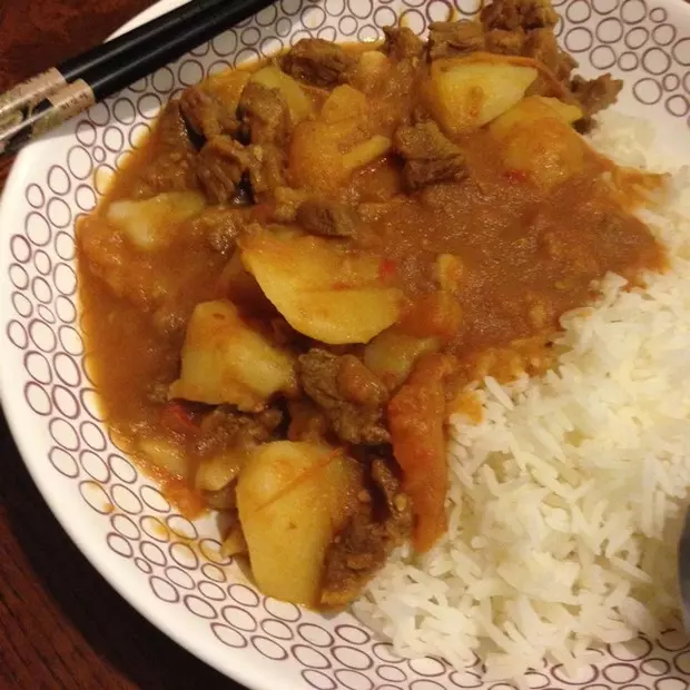 土豆牛肉蓋澆飯