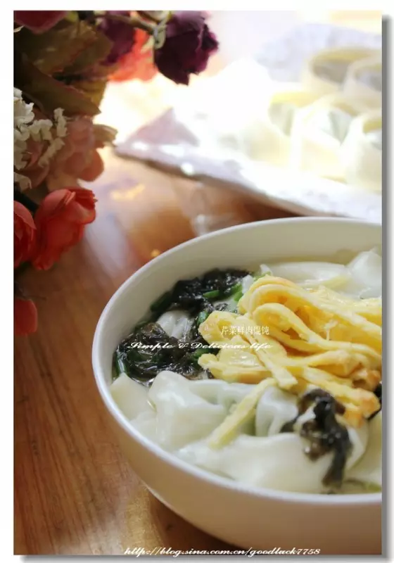 上海味道-芹菜鲜肉馄饨 ＆ 油煎馄饨