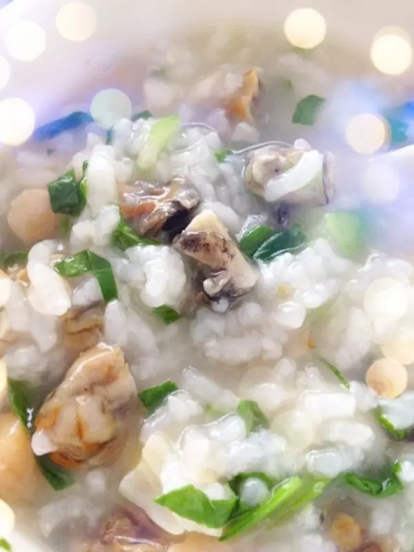 元贝（干贝）牡蛎香菇青菜粥