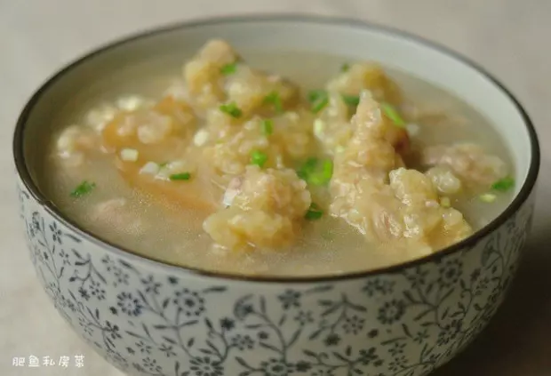 大頭菜滑肉湯