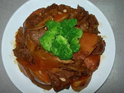 南瓜烧素肉