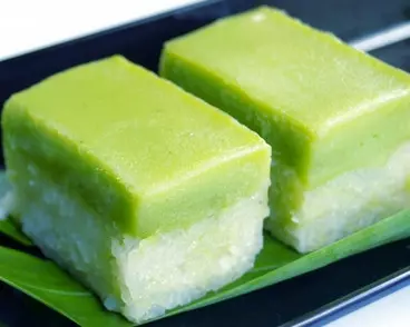 雙層糯米糕(Kuih Seri Muka)