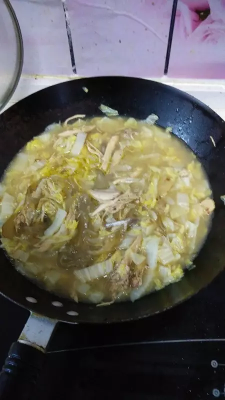 鸡肉白菜炖粉条