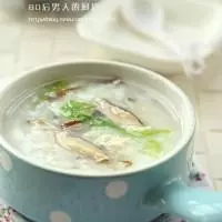青菜瘦肉香菇粥的做法