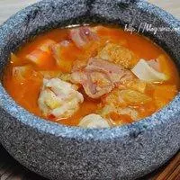 石锅鱼丸泡菜汤的做法