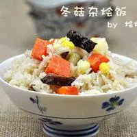 冬菇杂烩饭的做法