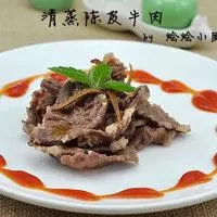 清蒸陈皮牛肉的做法