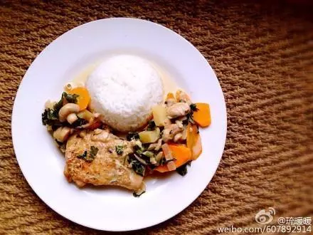 南歐風味 白汁雞腿飯 Chicken Fricassee