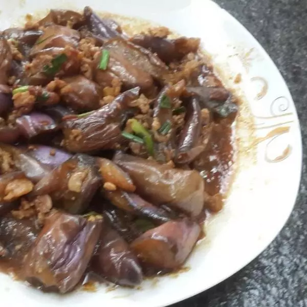 肉末醬燒茄子(家常試手版本)