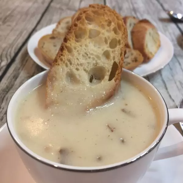 培根蘑菇奶油浓汤