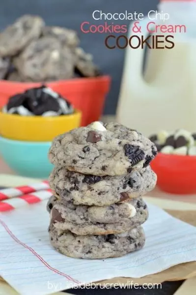 Chocolate Chip Cookies and Cream Cookies 奥利奥巧克力乳酪饼干