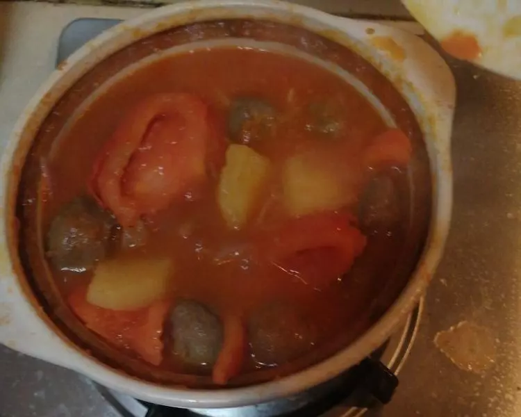 番茄土豆牛丸汤
