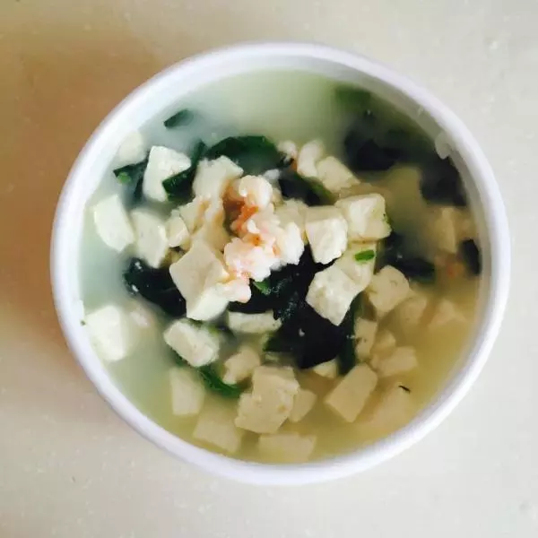 鮮蝦豆腐菠菜濃湯（寶寶版）