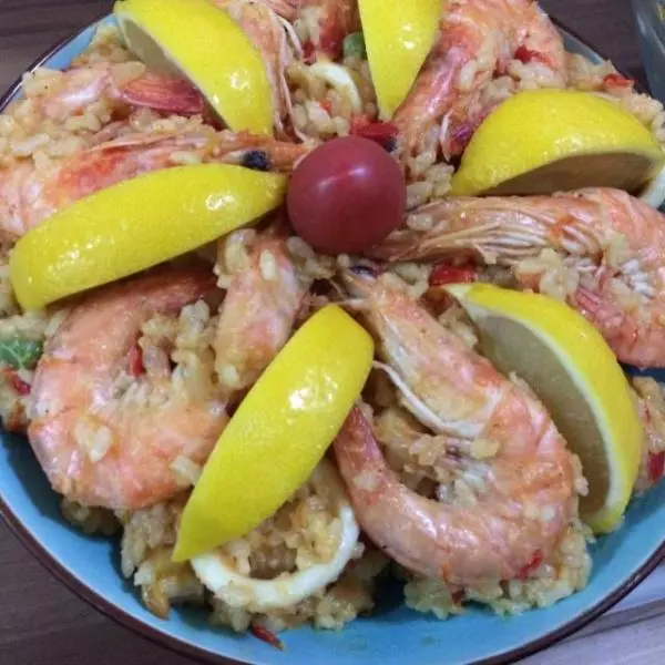 西班牙海鲜饭seafood paella