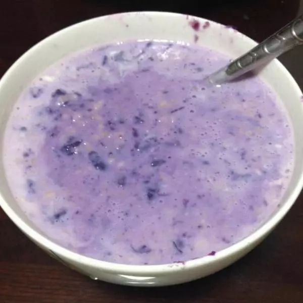 紫薯燕麥牛奶