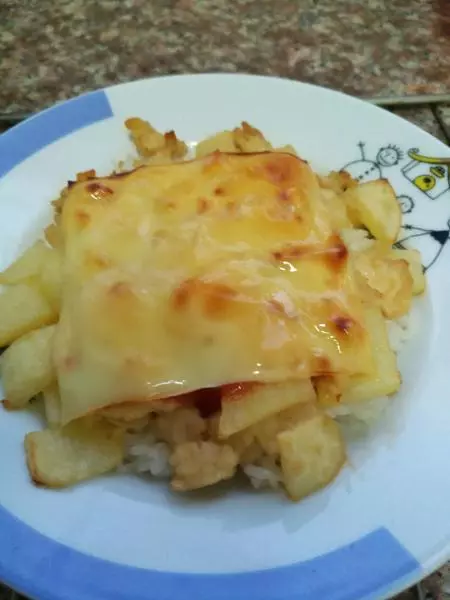 寶寶餐––土豆雞肉芝士焗飯