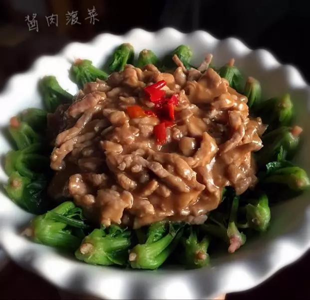 酱肉菠菜