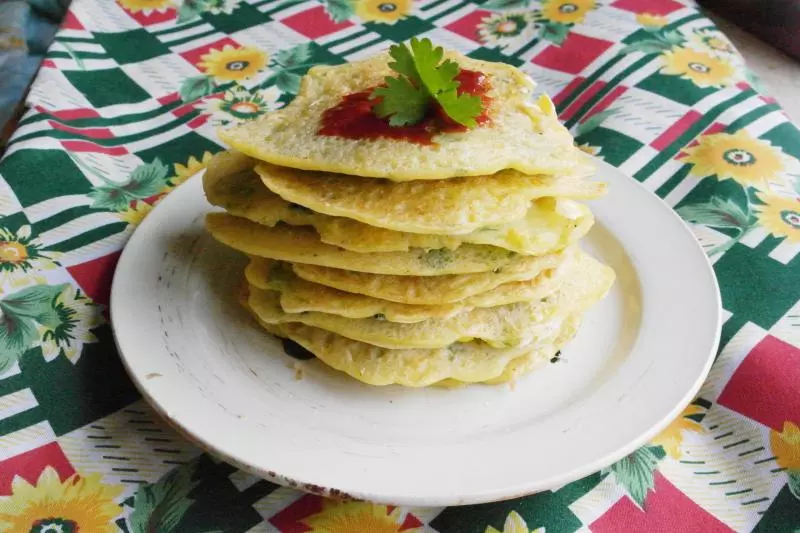 杂粮菜饼子