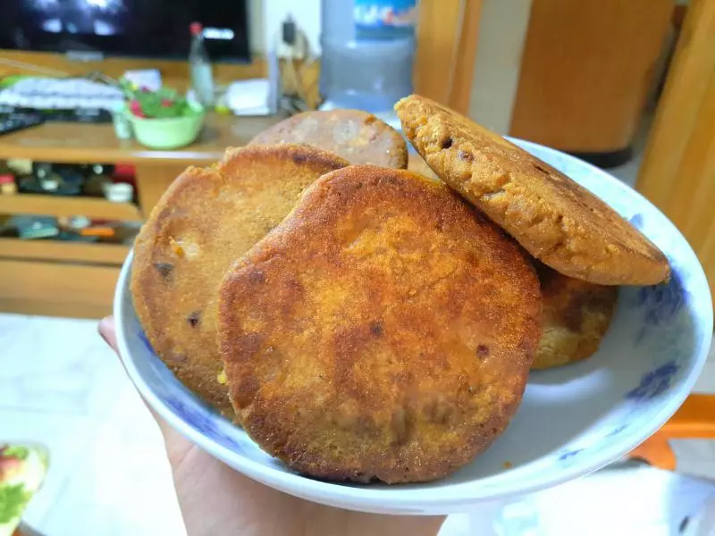 红糖贴饼子