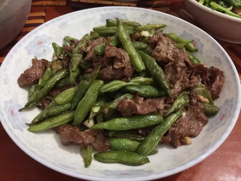 牛肉炒四季豆