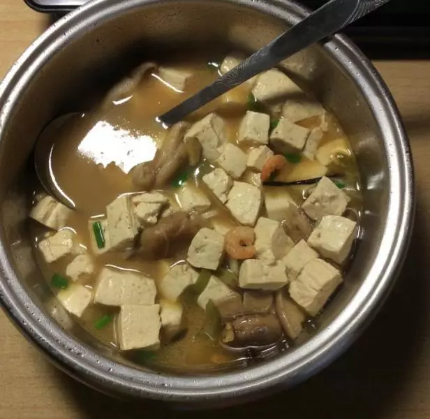 [ 宿舍食谱 ] 三鲜豆腐汤