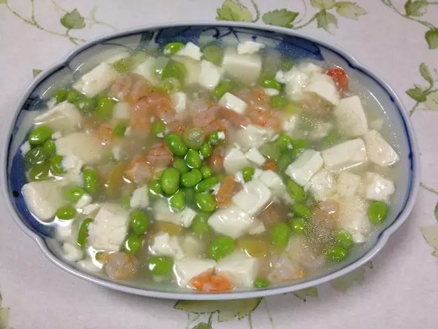 毛豆蝦仁燴豆腐