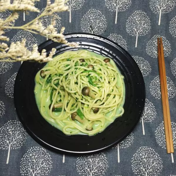 奶油菠菜意面