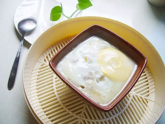 什锦菌蔬鸡蛋蒸肉沫豆腐