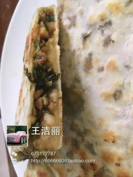 丽宝处女座雪菜笋肉丝麦饼