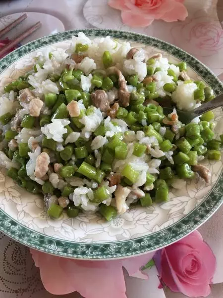 豆角炒饭