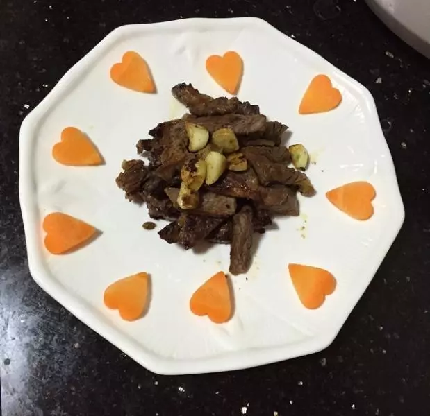 煎蒜香牛排