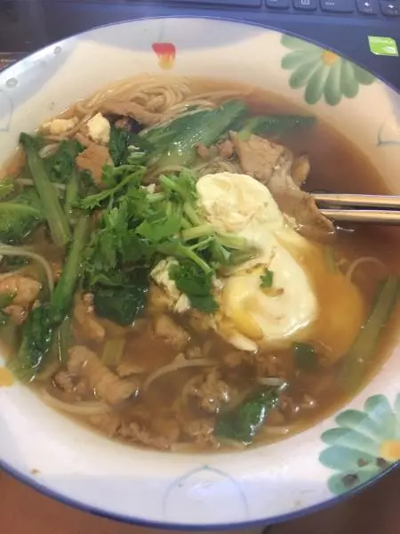 小白菜肉絲麵