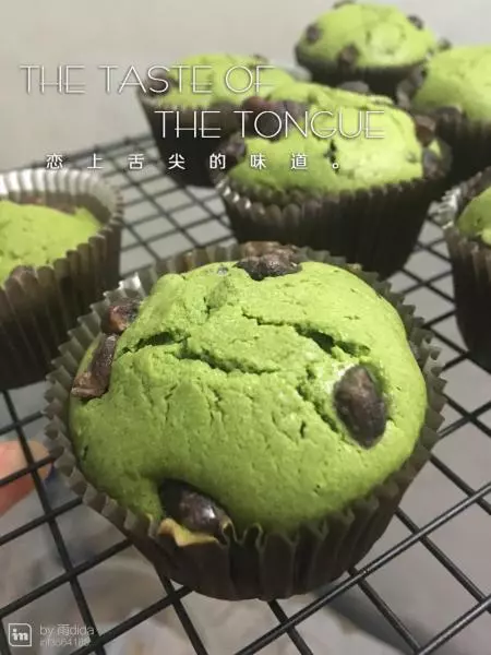 抹茶红豆cupcakes