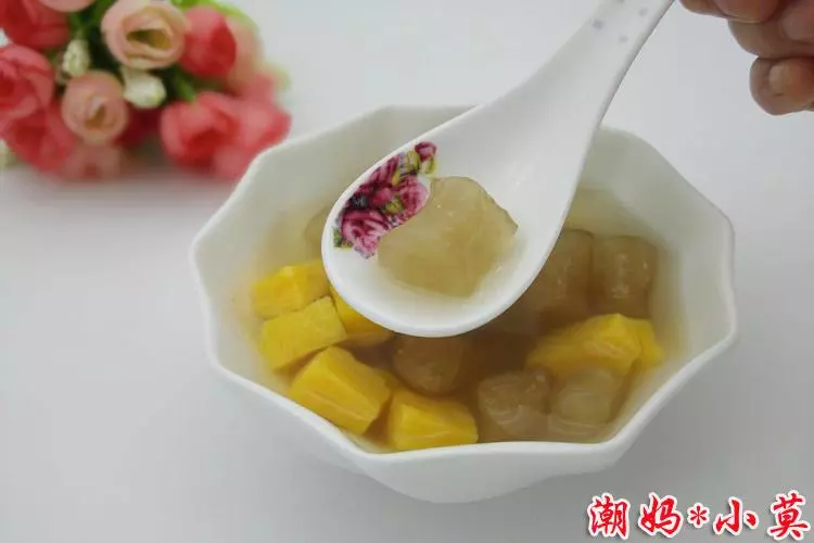 潮汕特色甜汤：清心丸-番薯清心丸