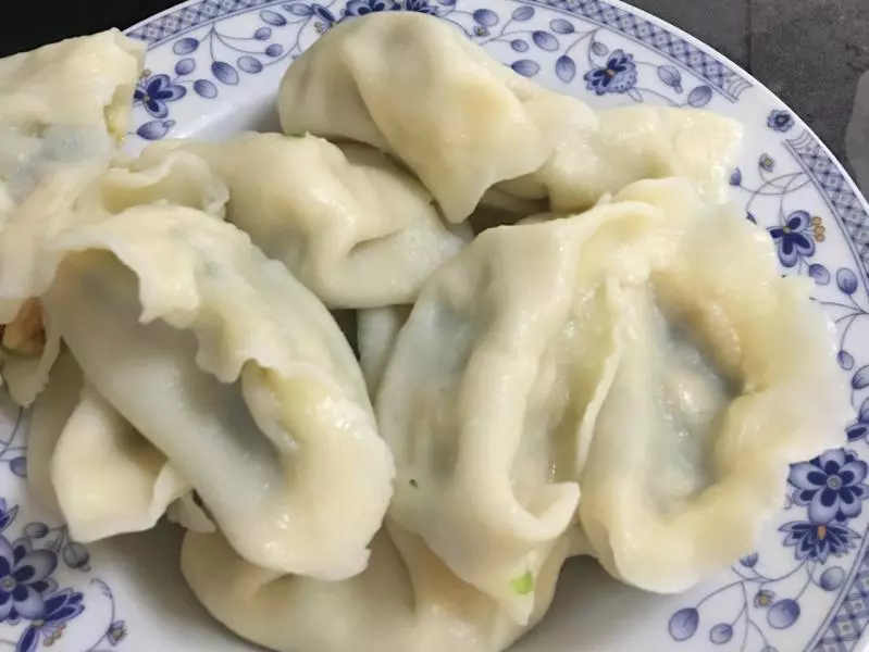 韭菜鸡蛋大虾仁饺子