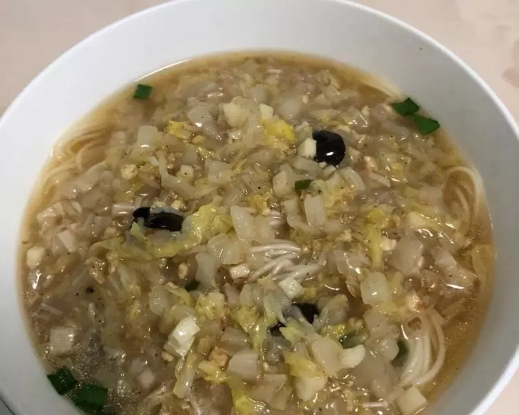 酸辣豆腐玉菇白菜