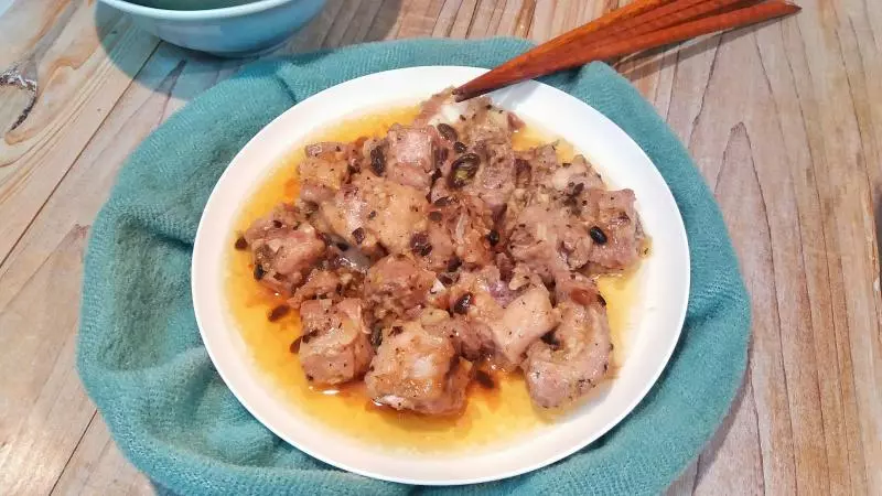 蒜头豆豉蒸排骨