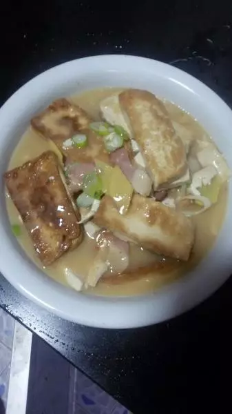 自创农家柴火豆腐