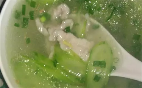 黃瓜肉片湯